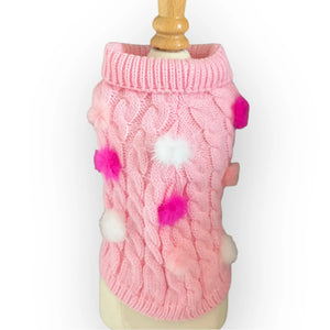 Mink Pom Knit Dog Sweater: A Must-Have for Your Furry Friend