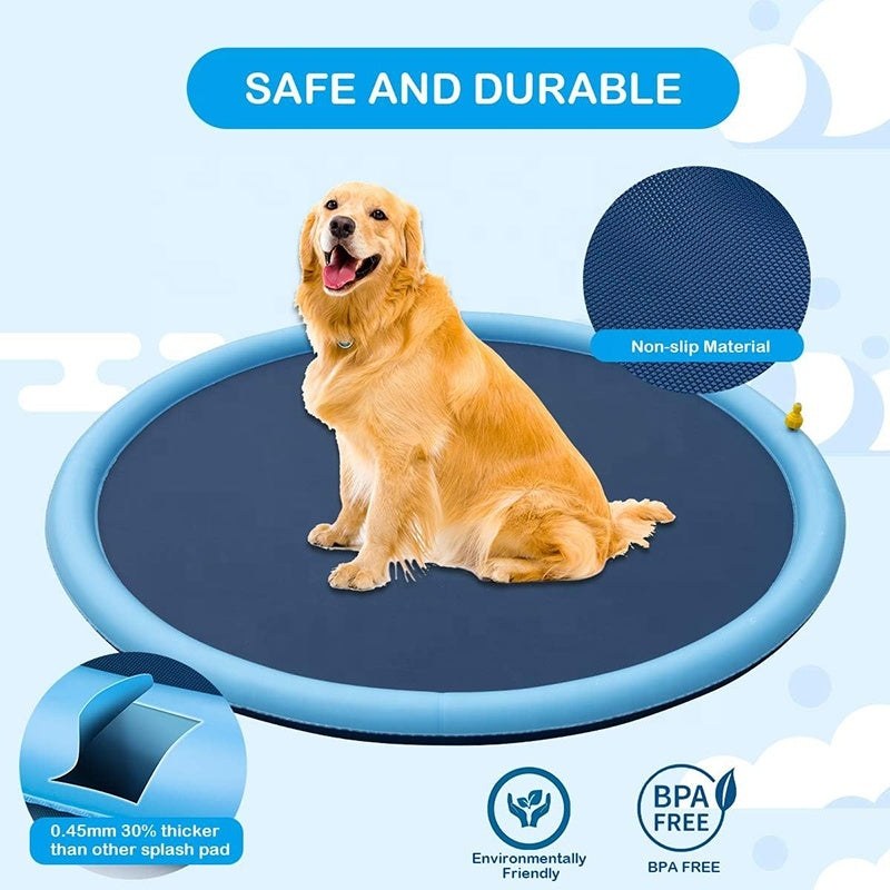 Splash into Fun with Our Dog Sprinkler Outdoor Toys Dog Swimming Mat
