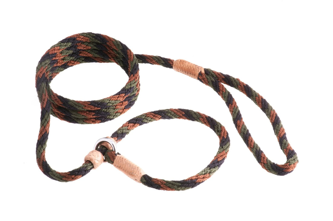Nylon Slip Leash With 2 Stoppers (6ft  x 5/16in or 8mm)