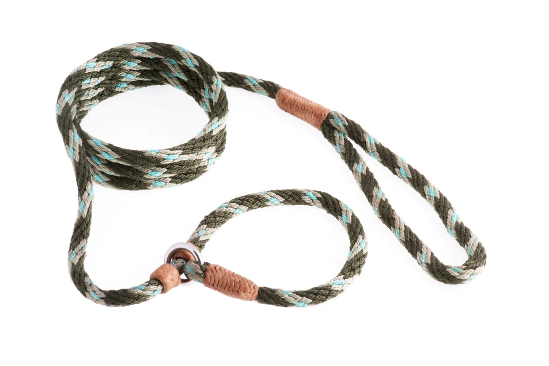 Nylon Slip Leash With 2 Stoppers (6ft  x 5/16in or 8mm)