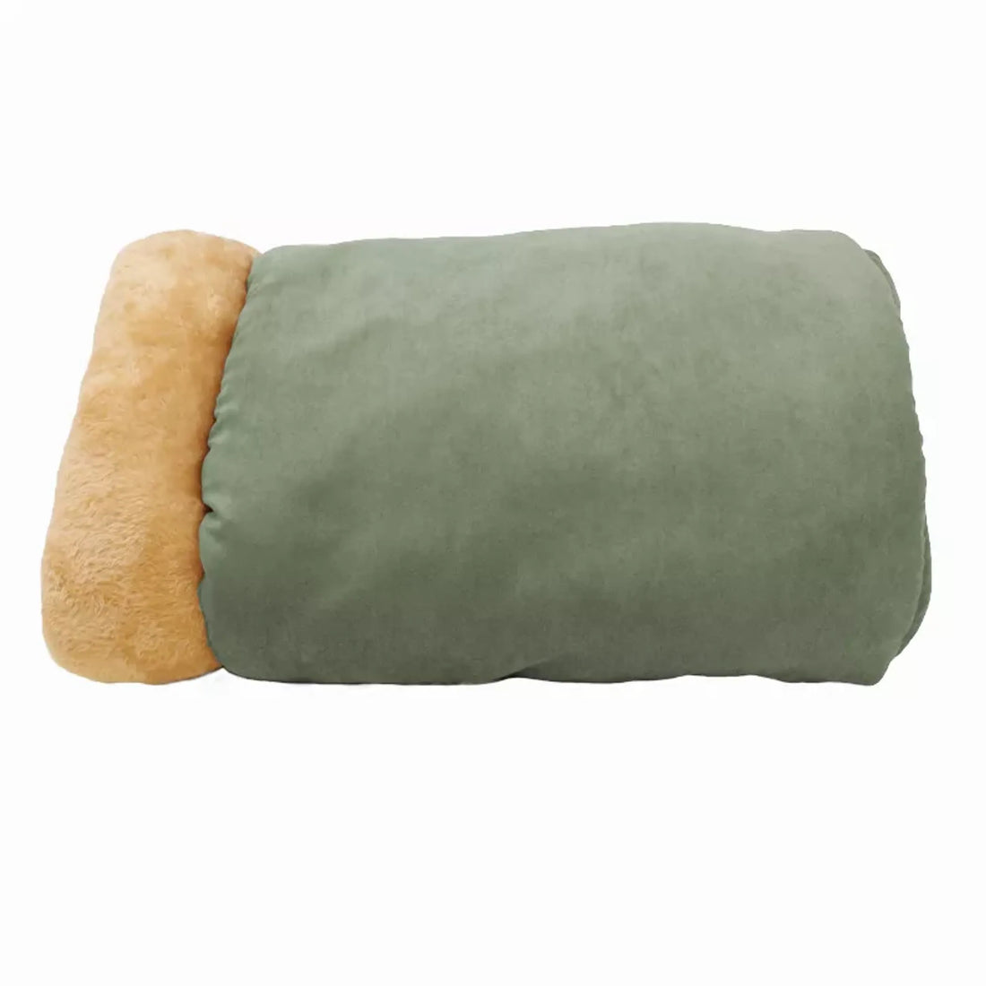 GOOPAWS 4 in 1 Self Warming Burrow Cat Bed, Pet Hideway Sleeping Cuddle Cave - Red Rock Pet Supplies