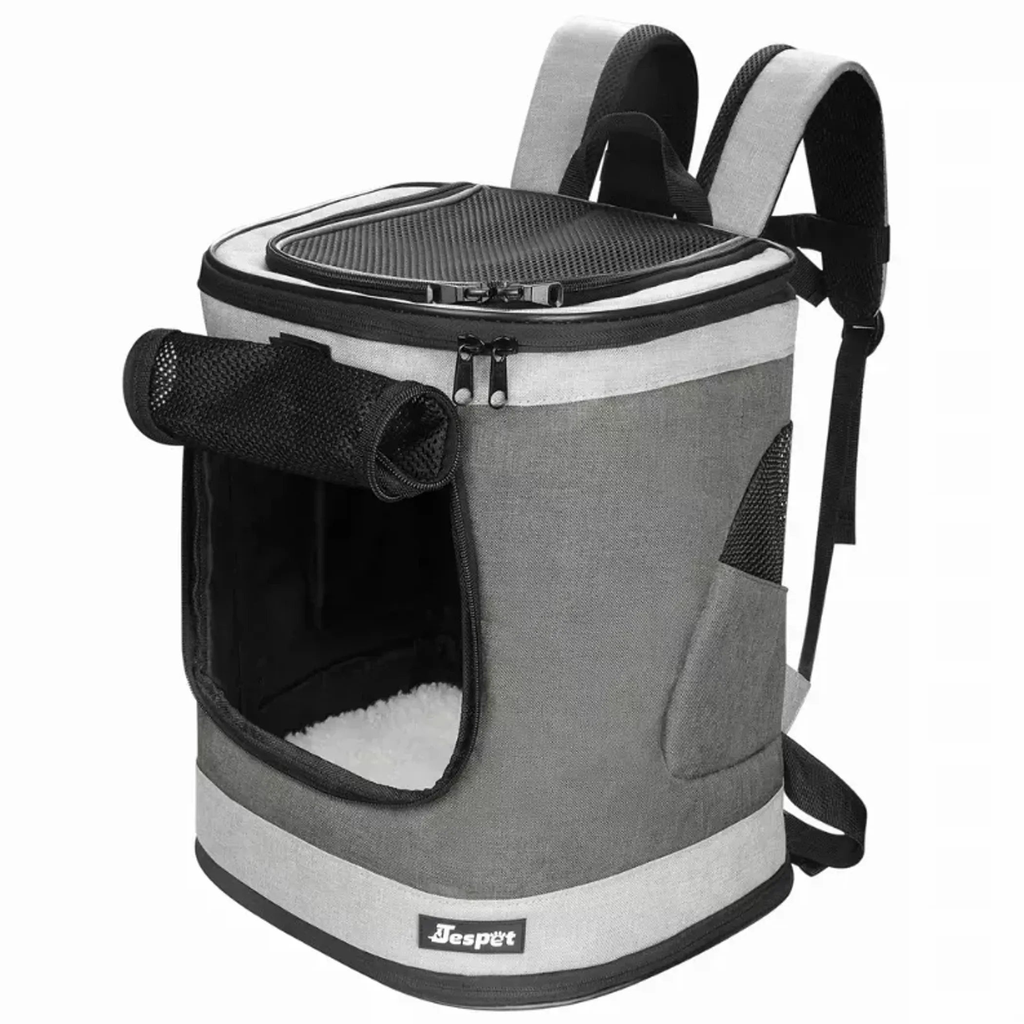 JESPET Pet Backpack Carrier for Small Dog, Puppy, Soft Carrier Backpack Ideal for Traveling, Hiking, Walking and Outdoor Activities with Family - Red Rock Pet Supplies