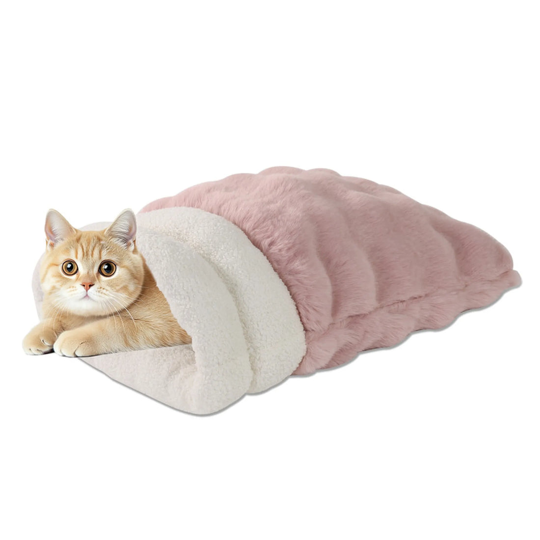 GOOPAWS 4 in 1 Self Warming Cat Sack Bed Cave
