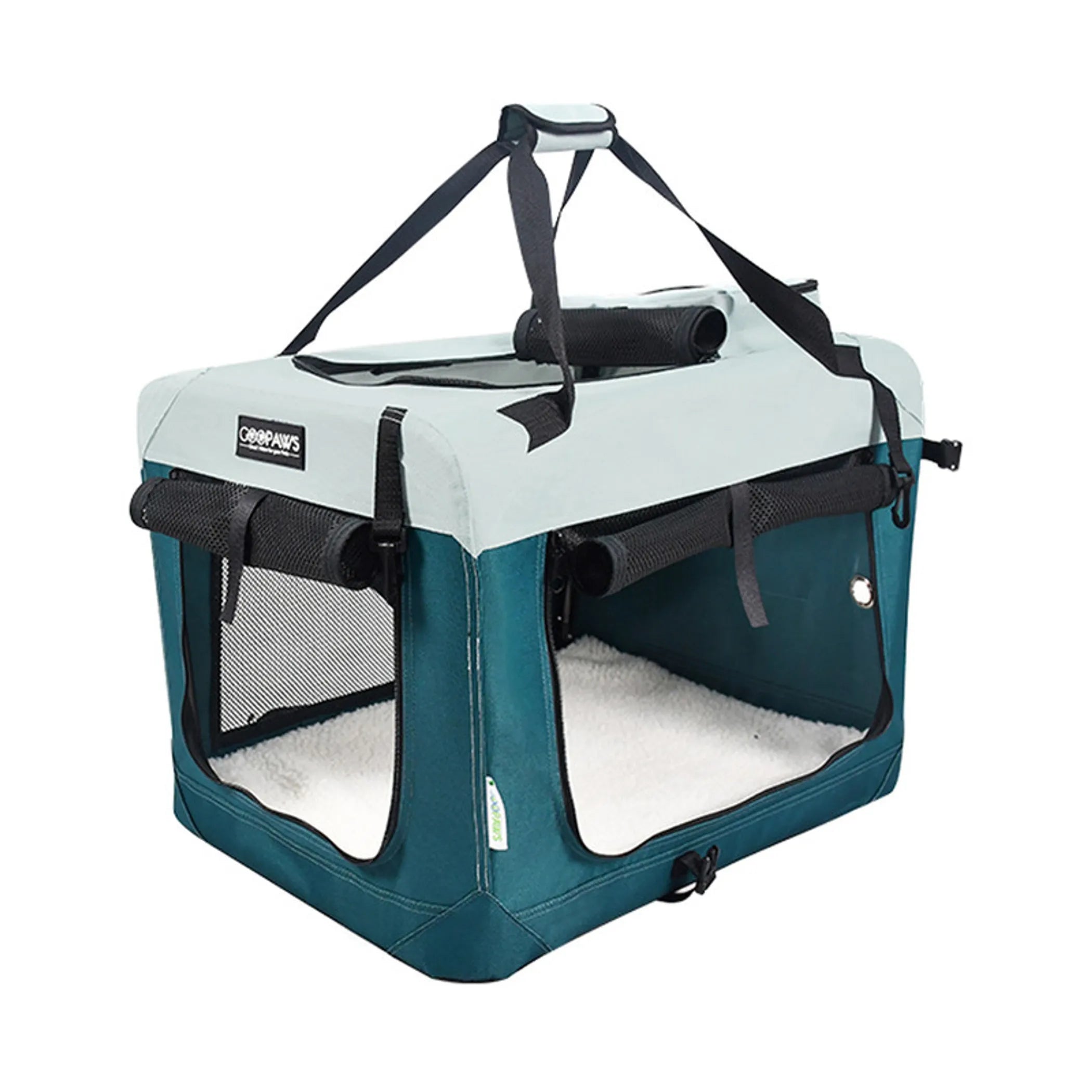 GOOPAWS 3-Door Collapsible Soft-Sided Dog & Cat Crate