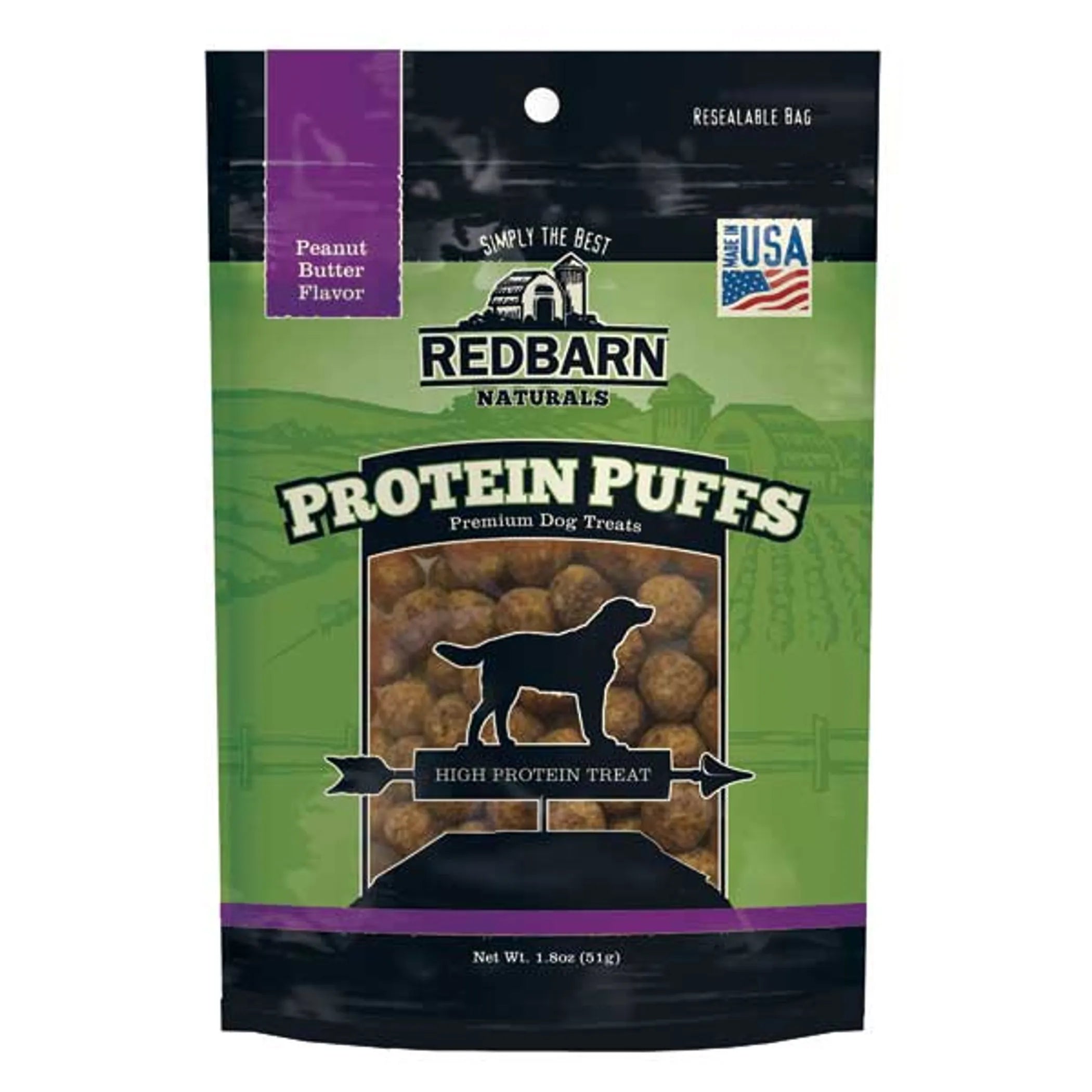 Redbarn Dog Protein Puffs Cheese