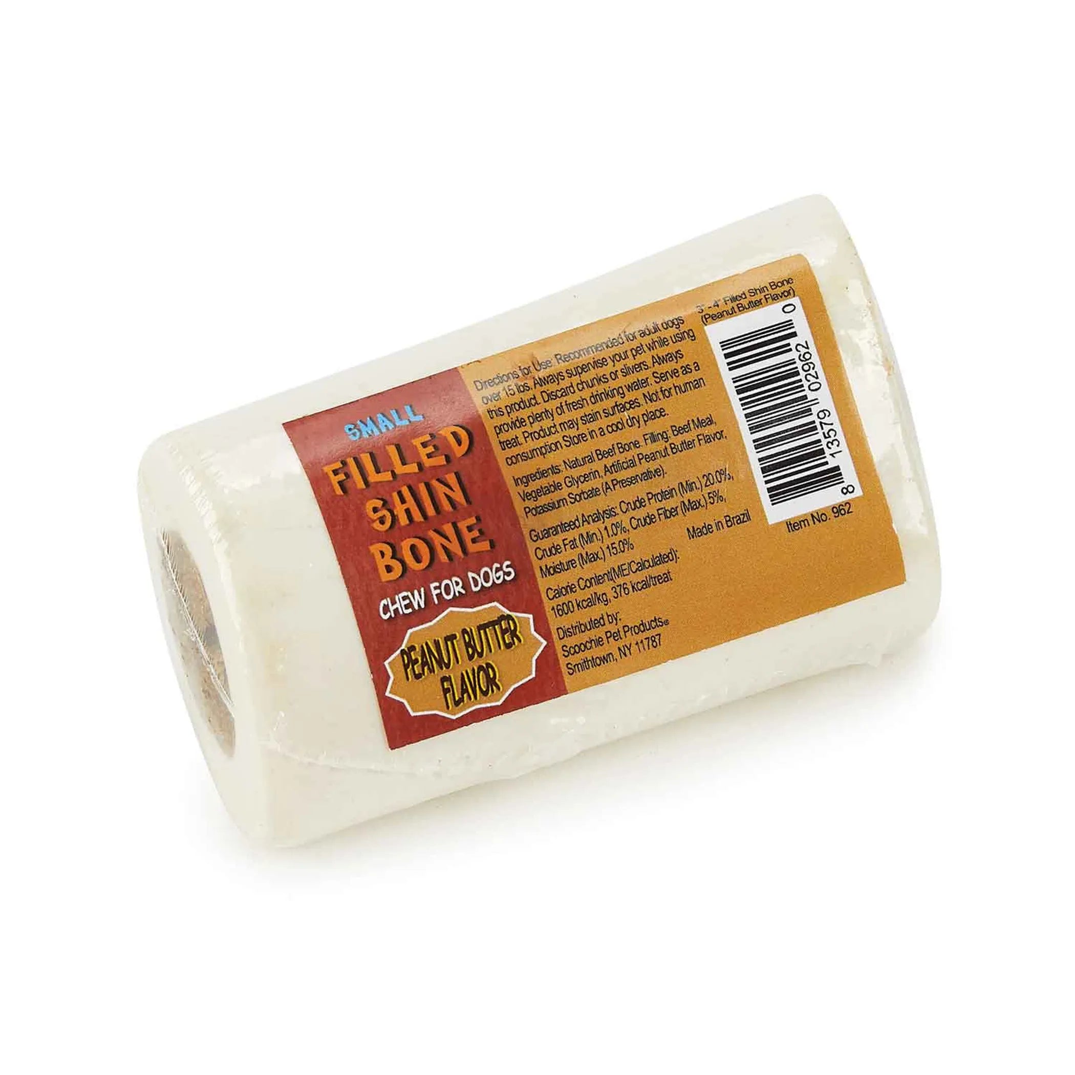 SCP Bone Peanut Butter Stuffed 3-4in