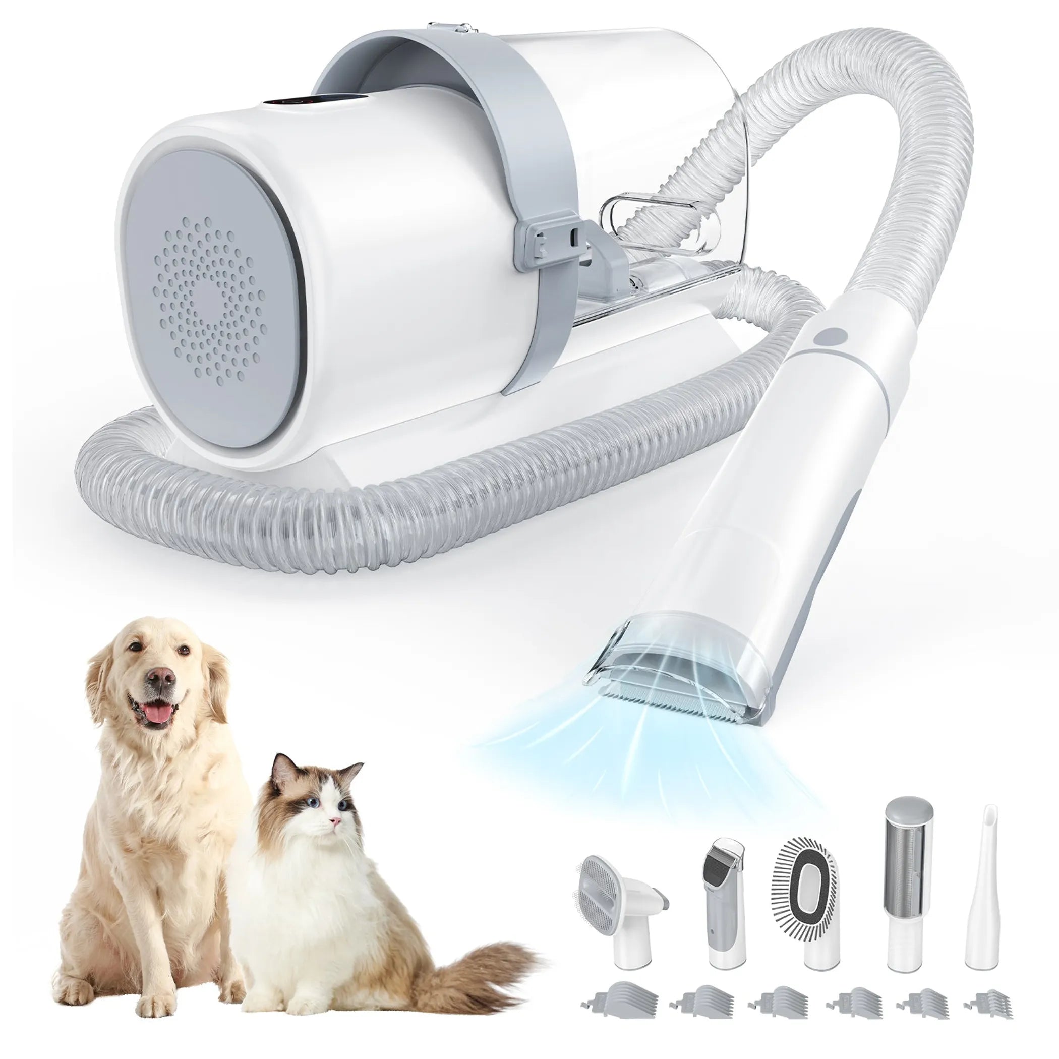 Professional Pet Grooming Clippers, 3 Suction Modes - Red Rock Pet Supplies