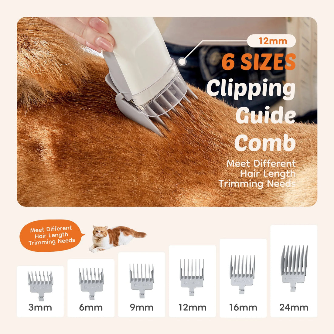 Professional Pet Grooming Clippers, 3 Suction Modes