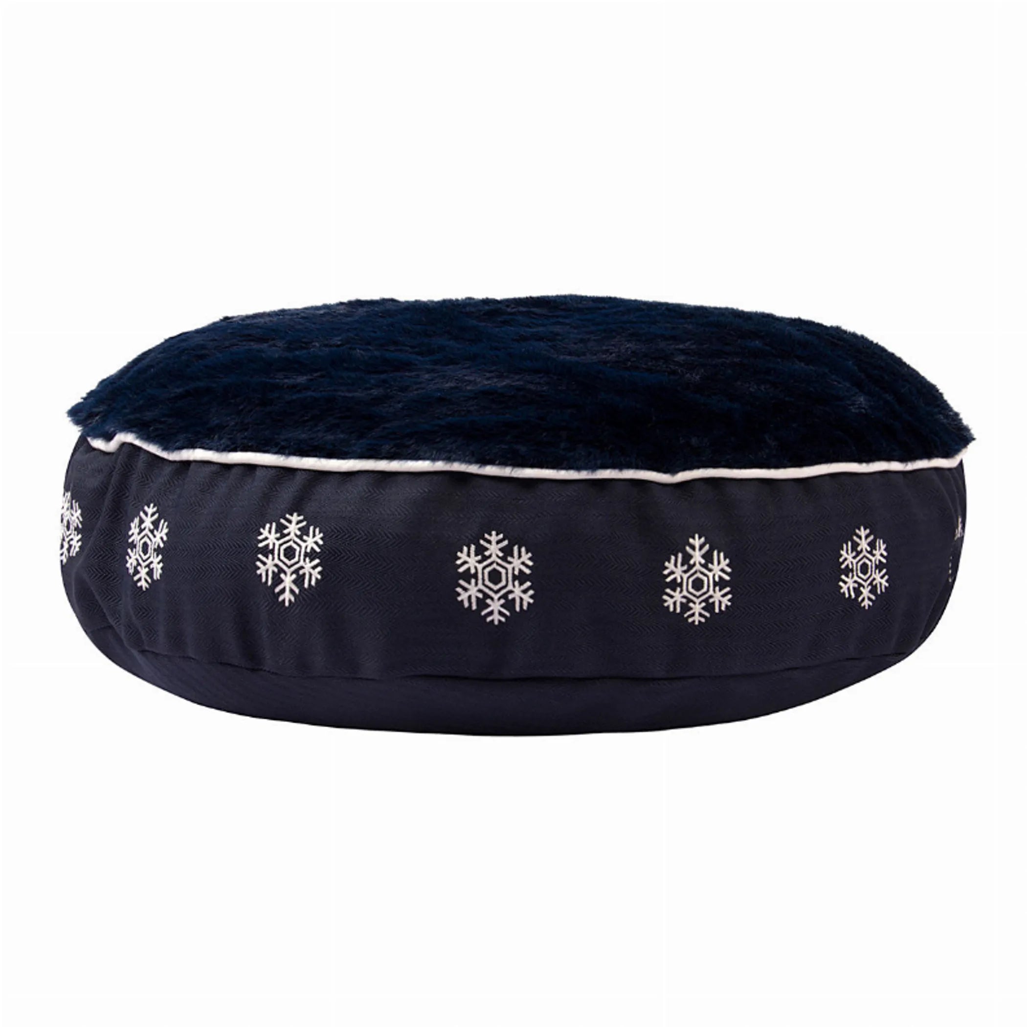 Halo Snowflake Round Dog Bed - Red Rock Pet Supplies