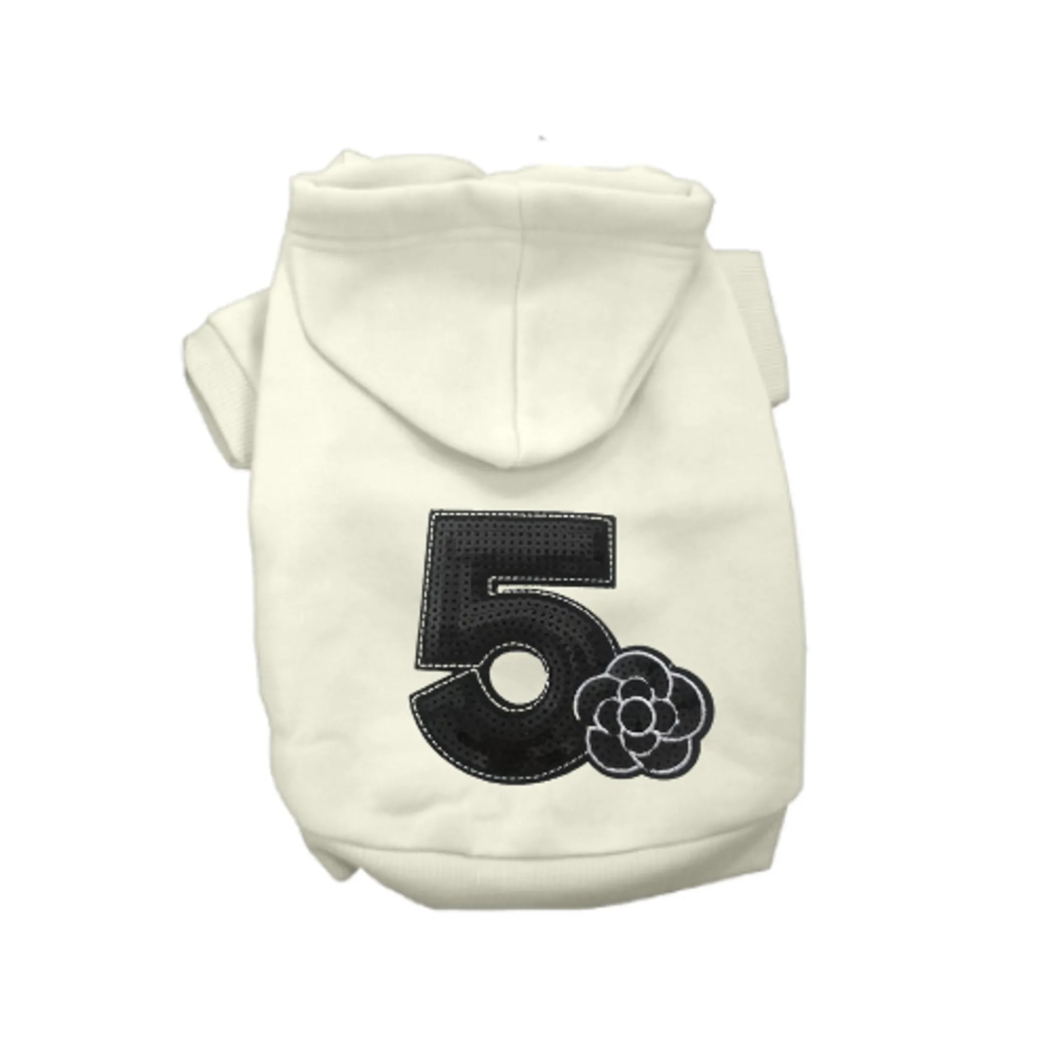 chanel inspired Dog Hoodie - No. 5 Camellia Hoodie - Red Rock Pet Supplies