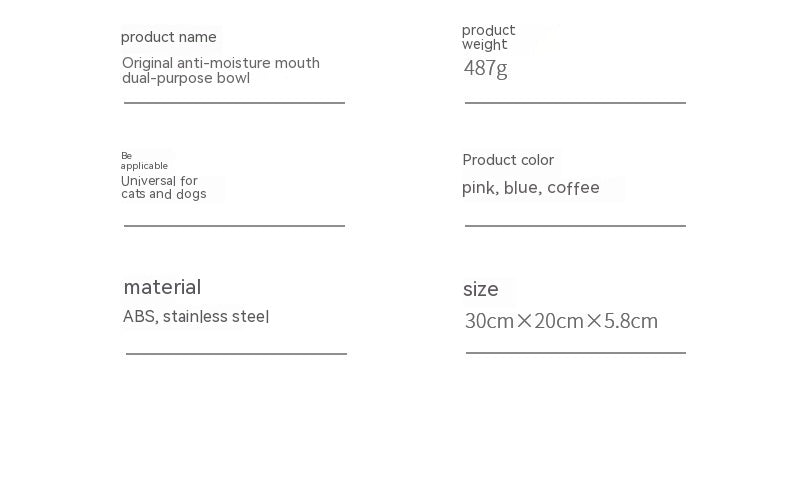 Pet Drinking Water Feeding Integrated Tableware