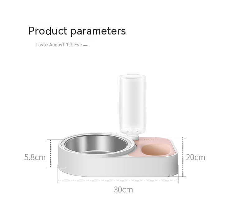 Pet Drinking Water Feeding Integrated Tableware