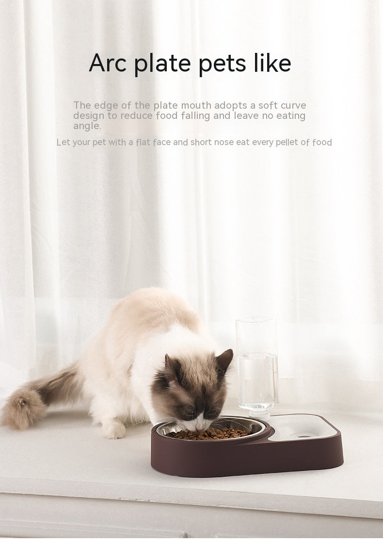 Pet Drinking Water Feeding Integrated Tableware