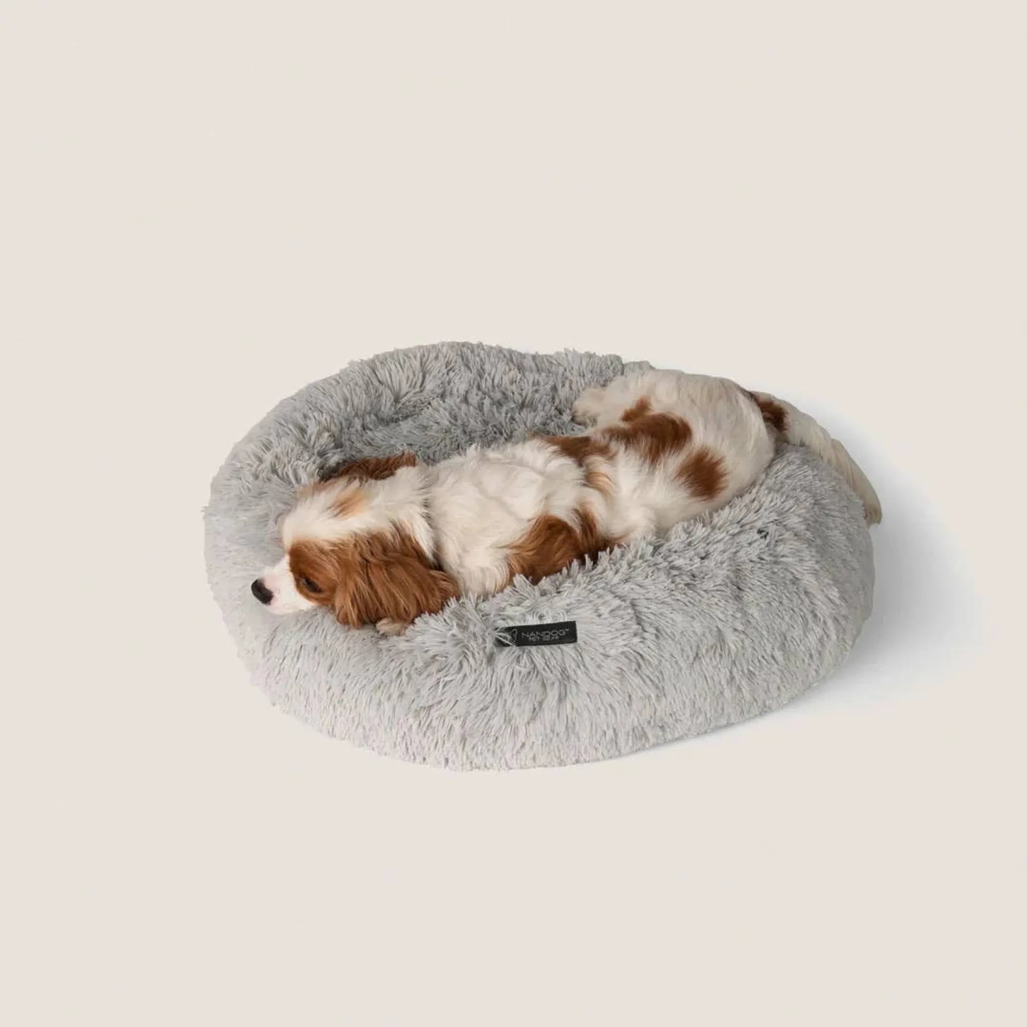 NANDOG Light Grey Calming Shaggy Bed - Red Rock Pet Supplies