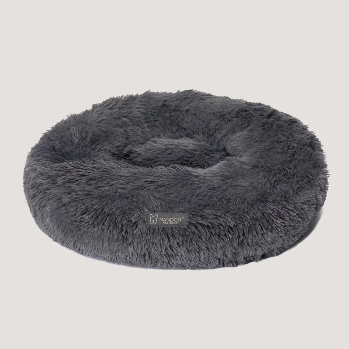 NANDOG Dark Grey Calming Shaggy Bed - Red Rock Pet Supplies