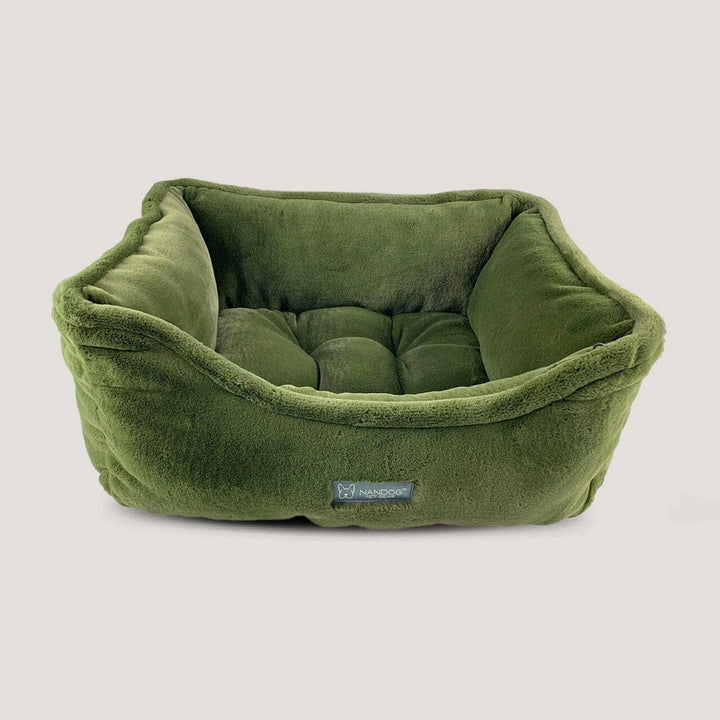 NANDOG Cloud Reversible Pet Bed -OLIVE GREEN - Red Rock Pet Supplies