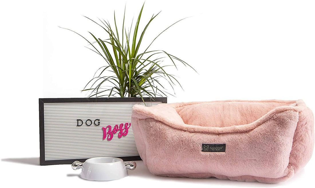 NANDOG Cloud Reversible Bed -PINK - Red Rock Pet Supplies