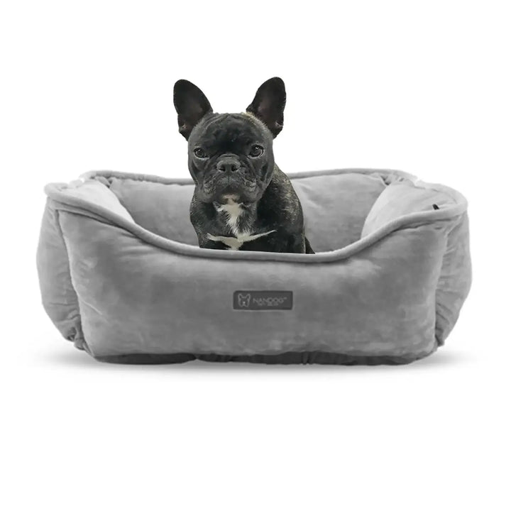 NANDOG Reversible Micro-Plush Fabric Pet Bed - Red Rock Pet Supplies