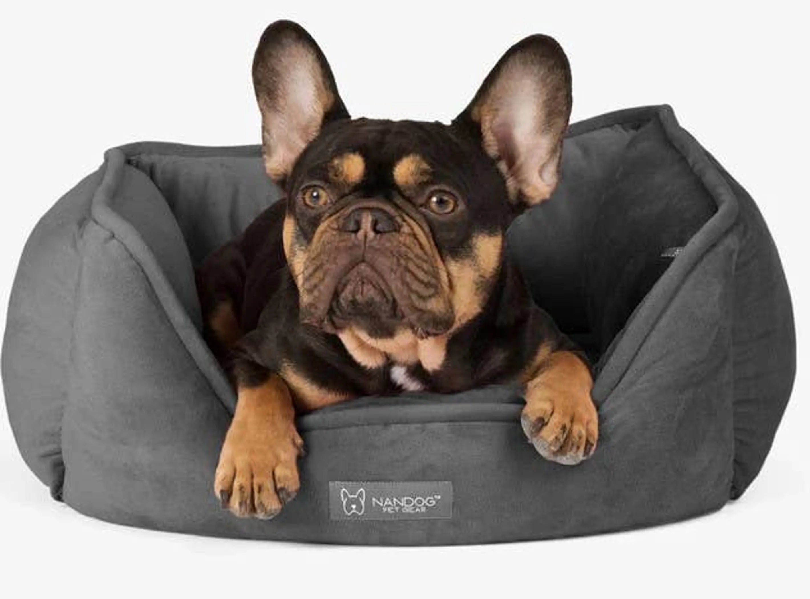 NANDOG Reversible Micro-Plush Fabric Pet Bed - Red Rock Pet Supplies