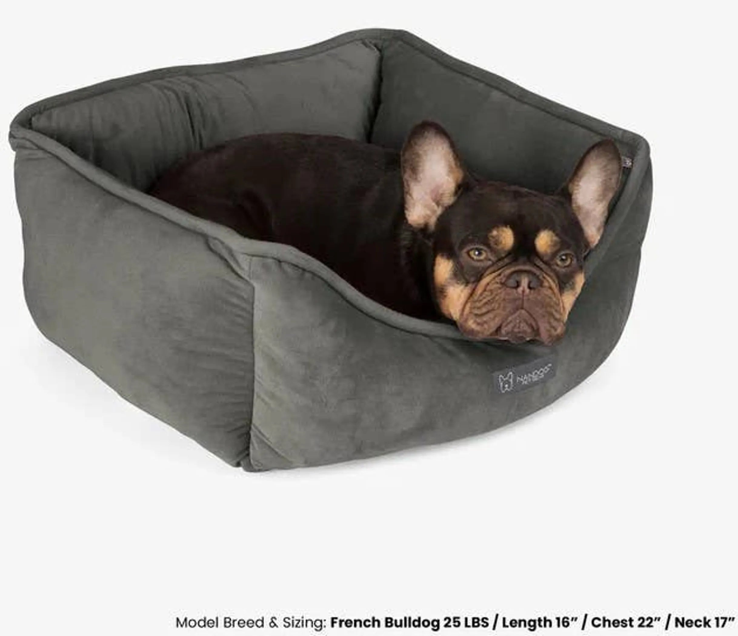NANDOG Reversible Micro-Plush Fabric Pet Bed - Red Rock Pet Supplies