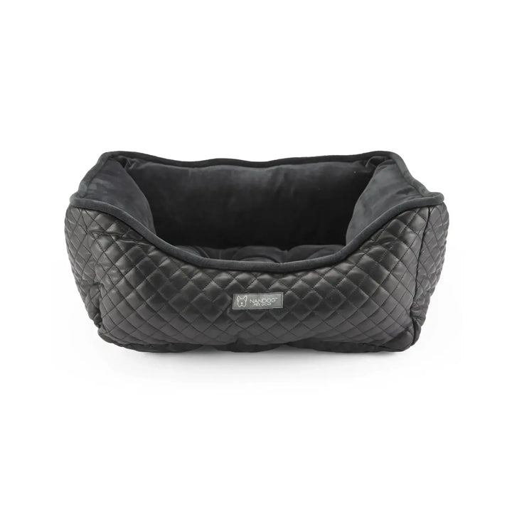 NANDOG Prive Collection Quilted Vegan Leather - Red Rock Pet Supplies