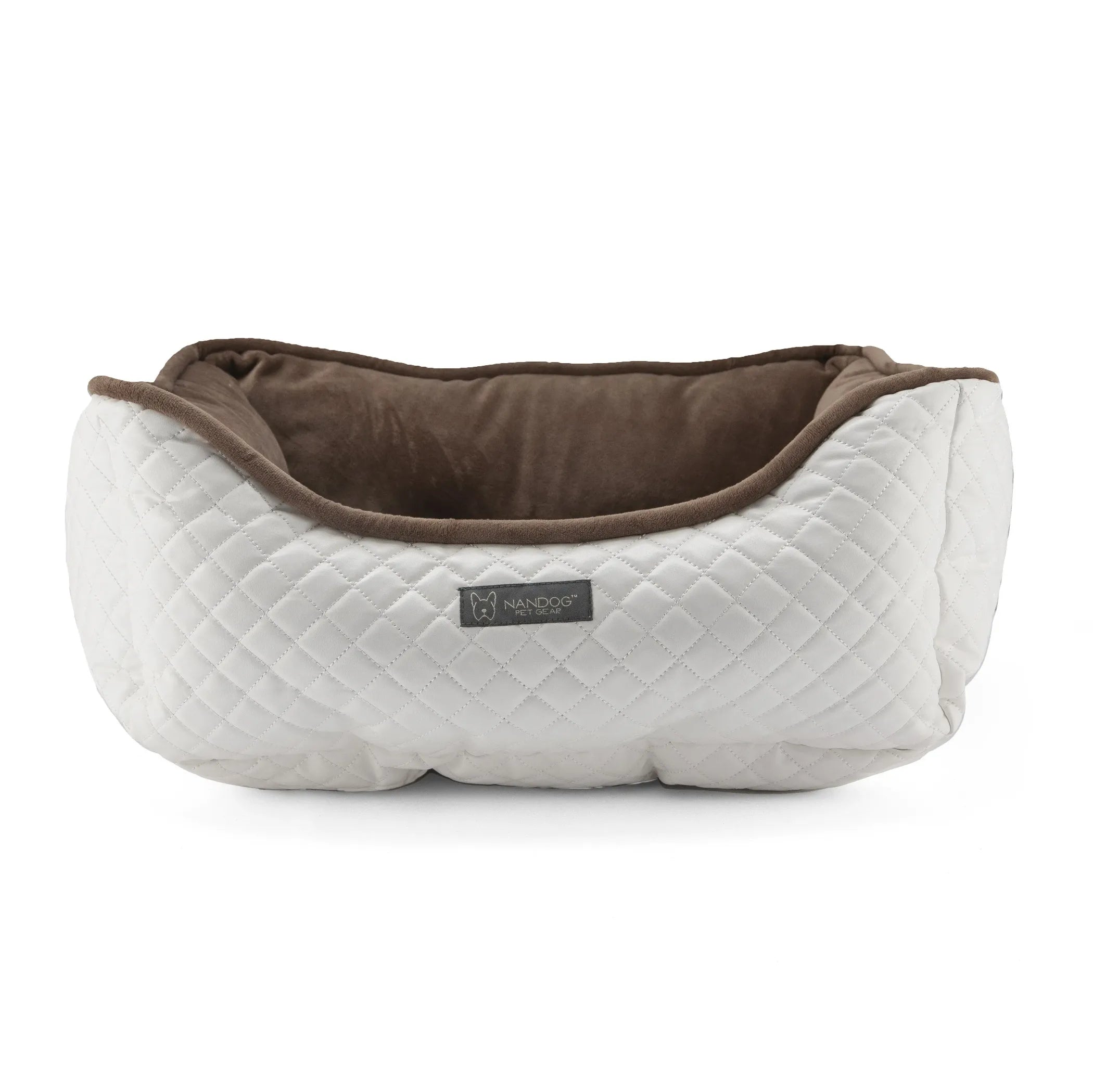 NANDOG Prive Collection Quilted Vegan Leather - Red Rock Pet Supplies