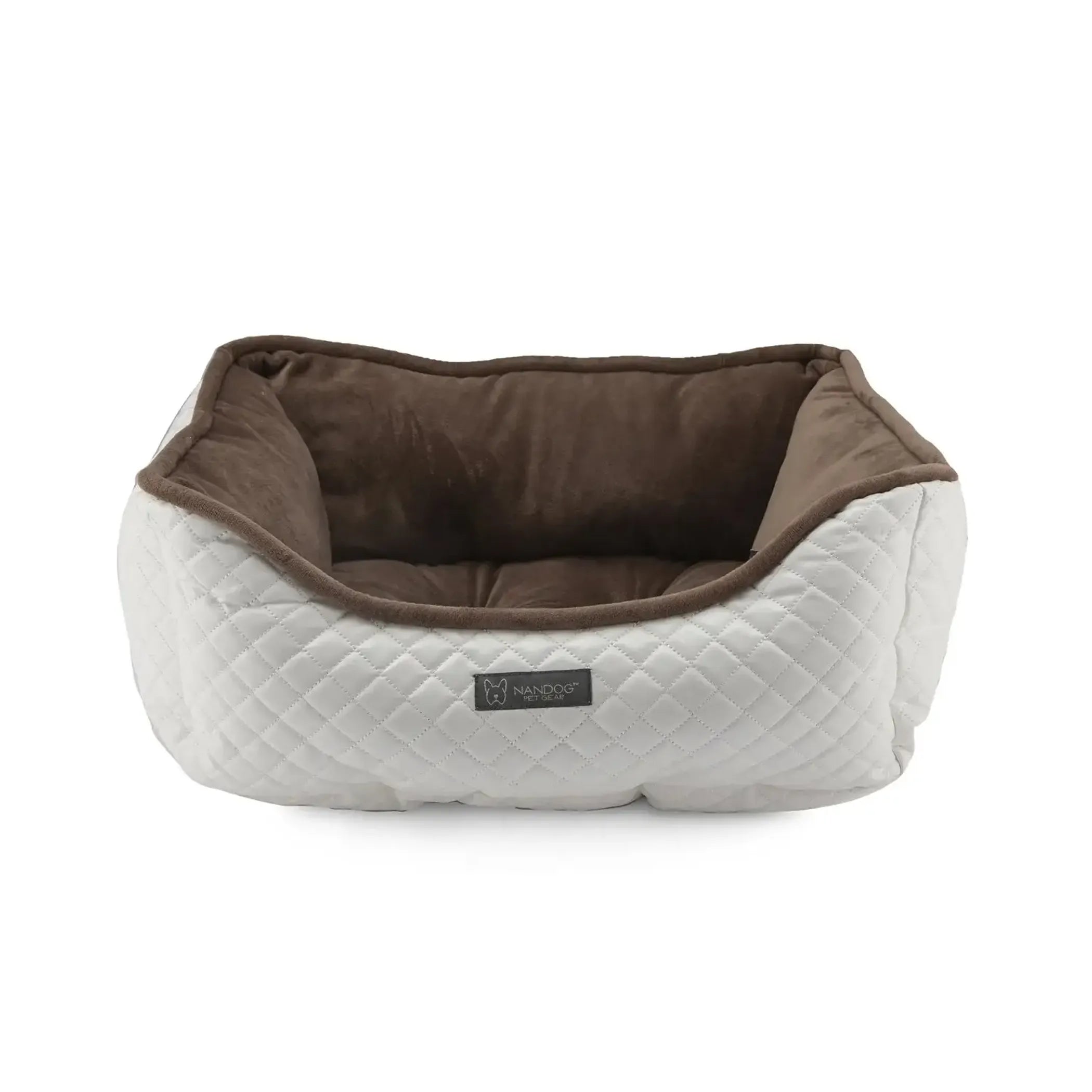 NANDOG Prive Collection Quilted Vegan Leather - Red Rock Pet Supplies