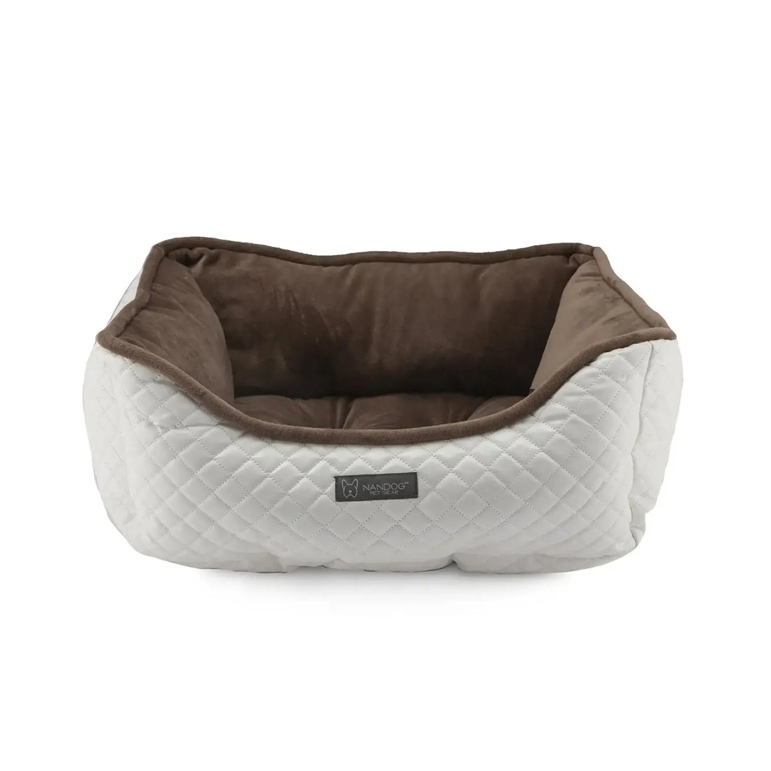 NANDOG Prive Collection Quilted Vegan Leather - Red Rock Pet Supplies
