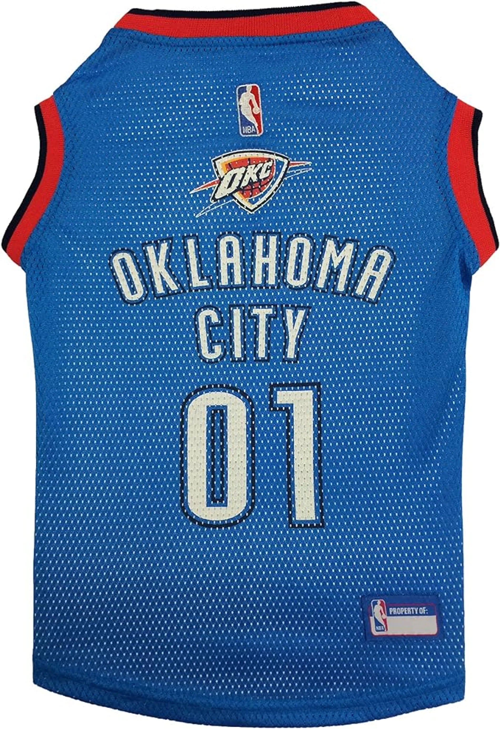 Thunder dog jersey - OKC Thunder Basketball Mesh Jersey - Red Rock Pet Supplies