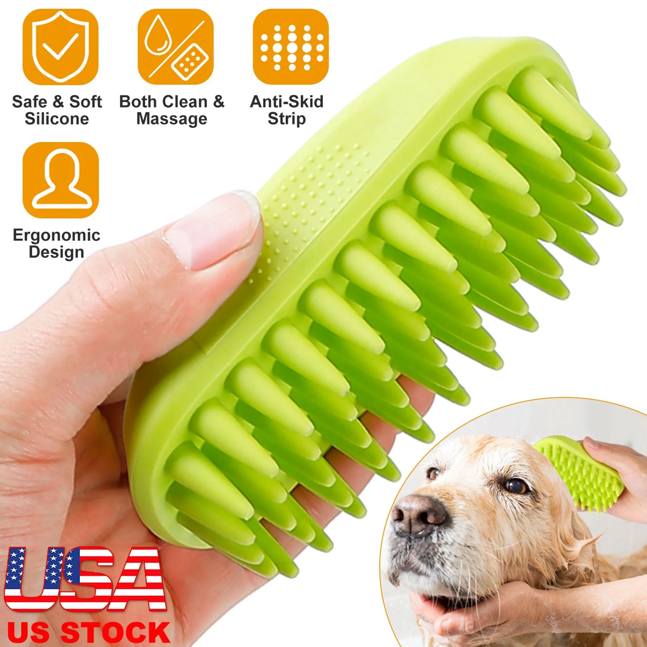 Dog Bath Brush Anti-Skid Pet