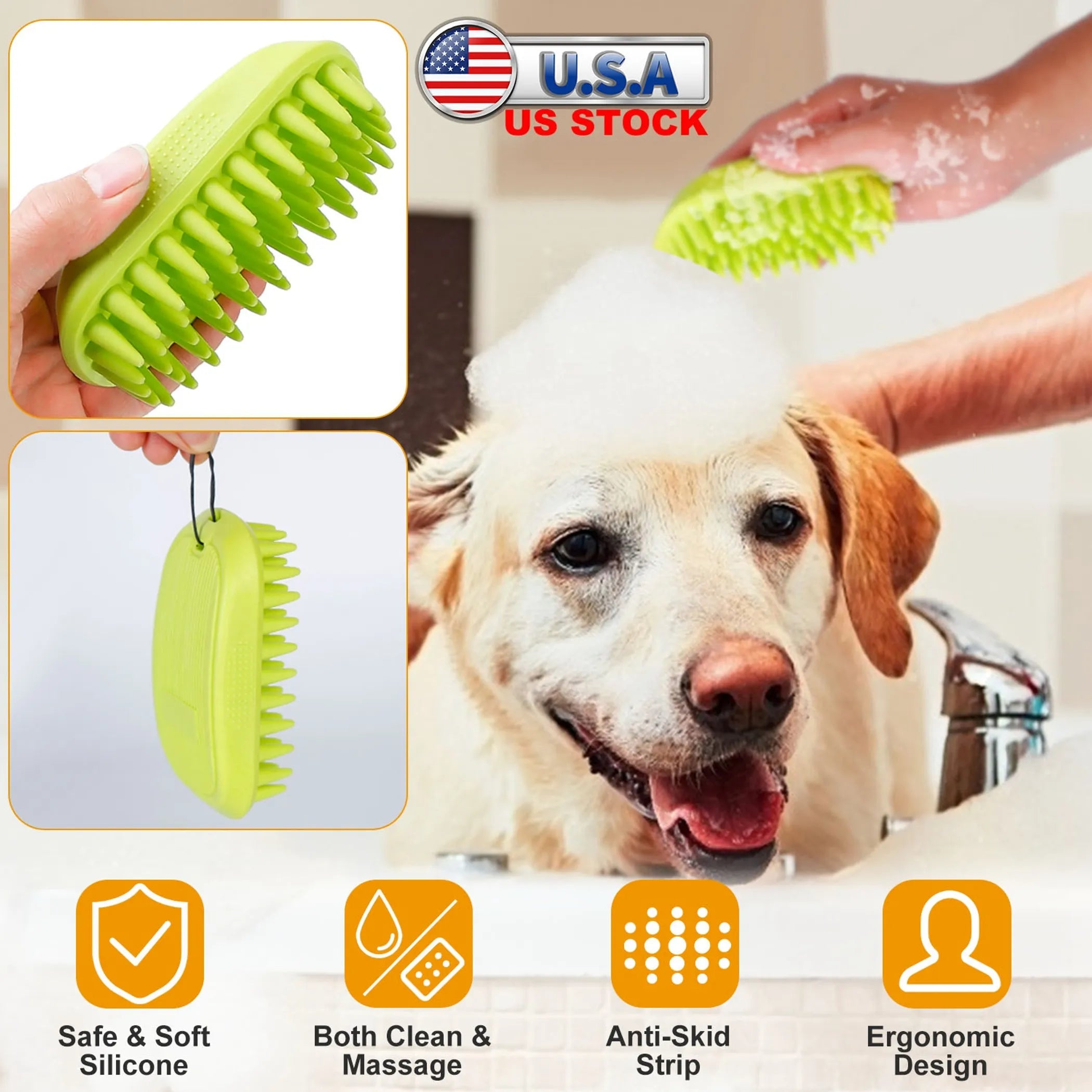Dog Bath Brush Anti-Skid Pet