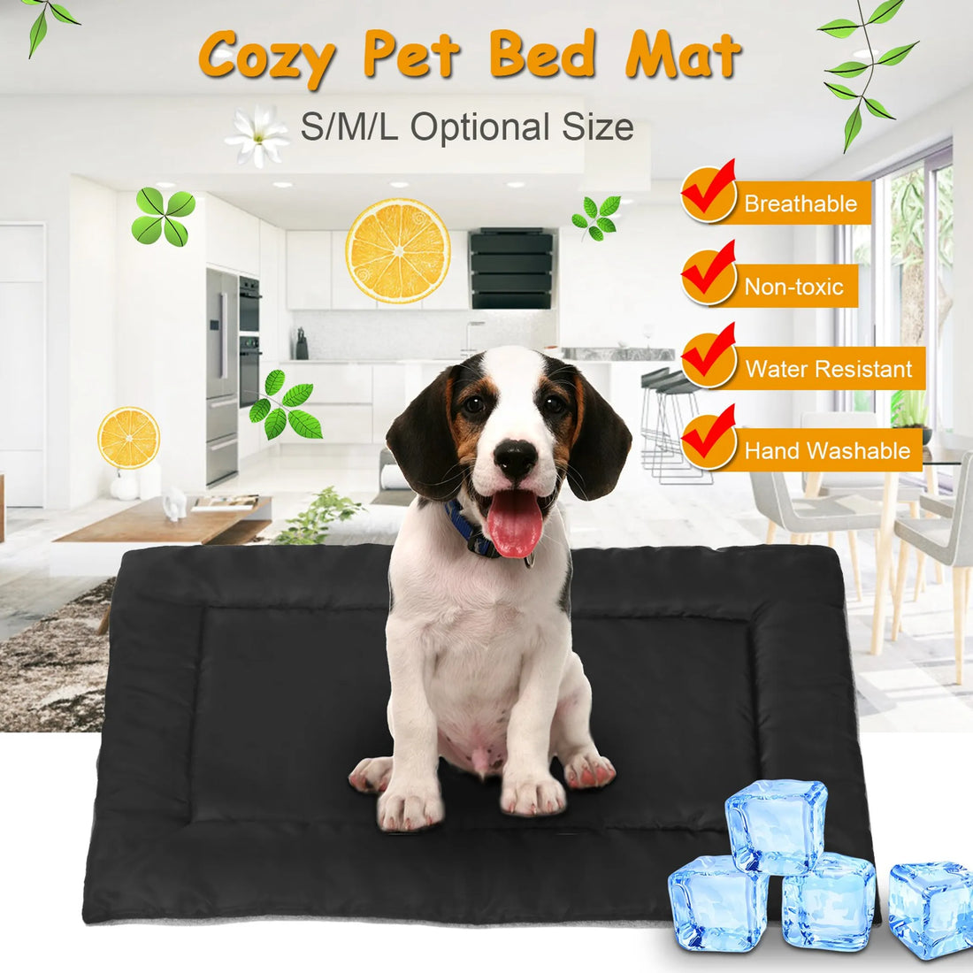 Dog Bed Mat Comfortable Fleece Pet
