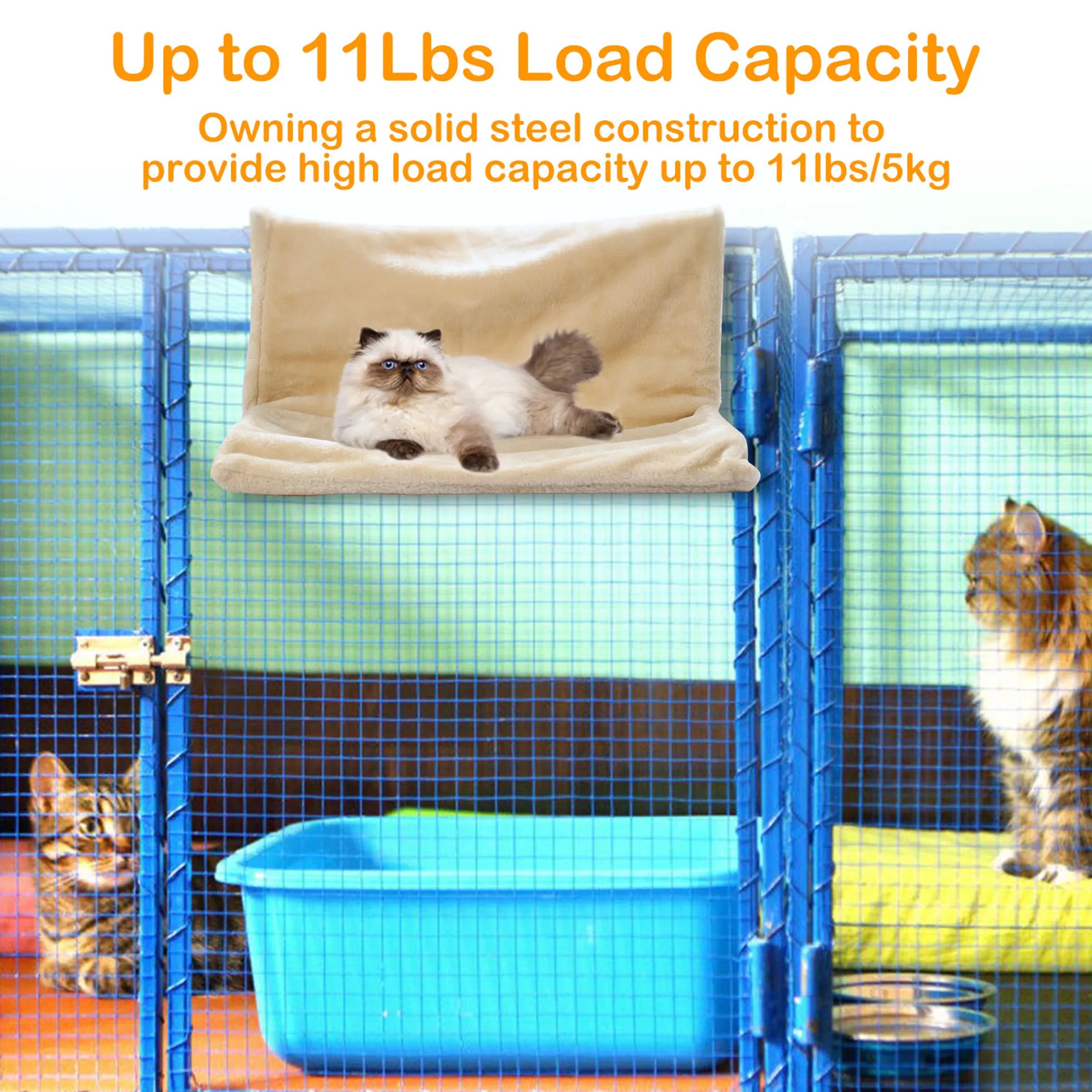 Cat Radiator Bed Pet Hammock Hanging Cradle Washable Removable Mat