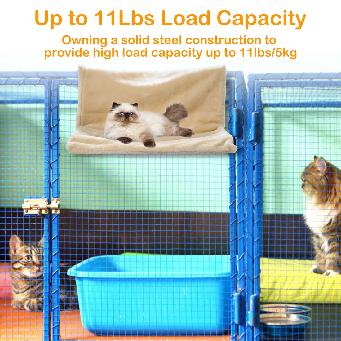 Cat Radiator Bed Pet Hammock Hanging Cradle Washable Removable Mat