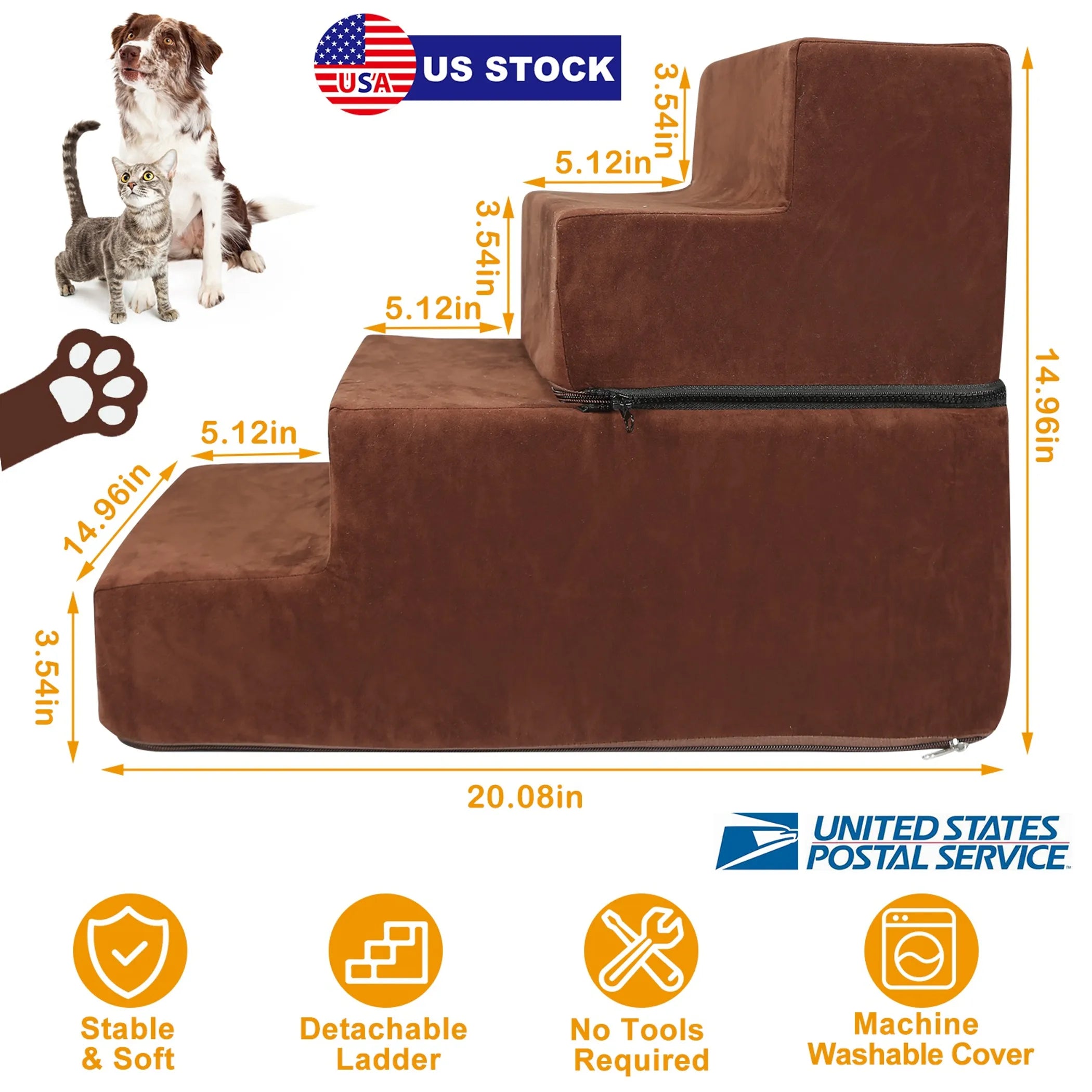 Dog Stairs Pet Step For Bed