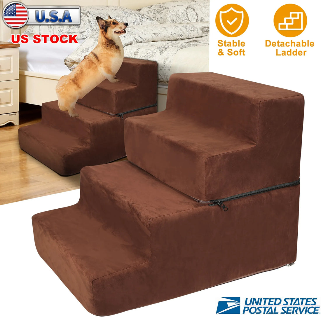 Dog Stairs Pet Step For Bed