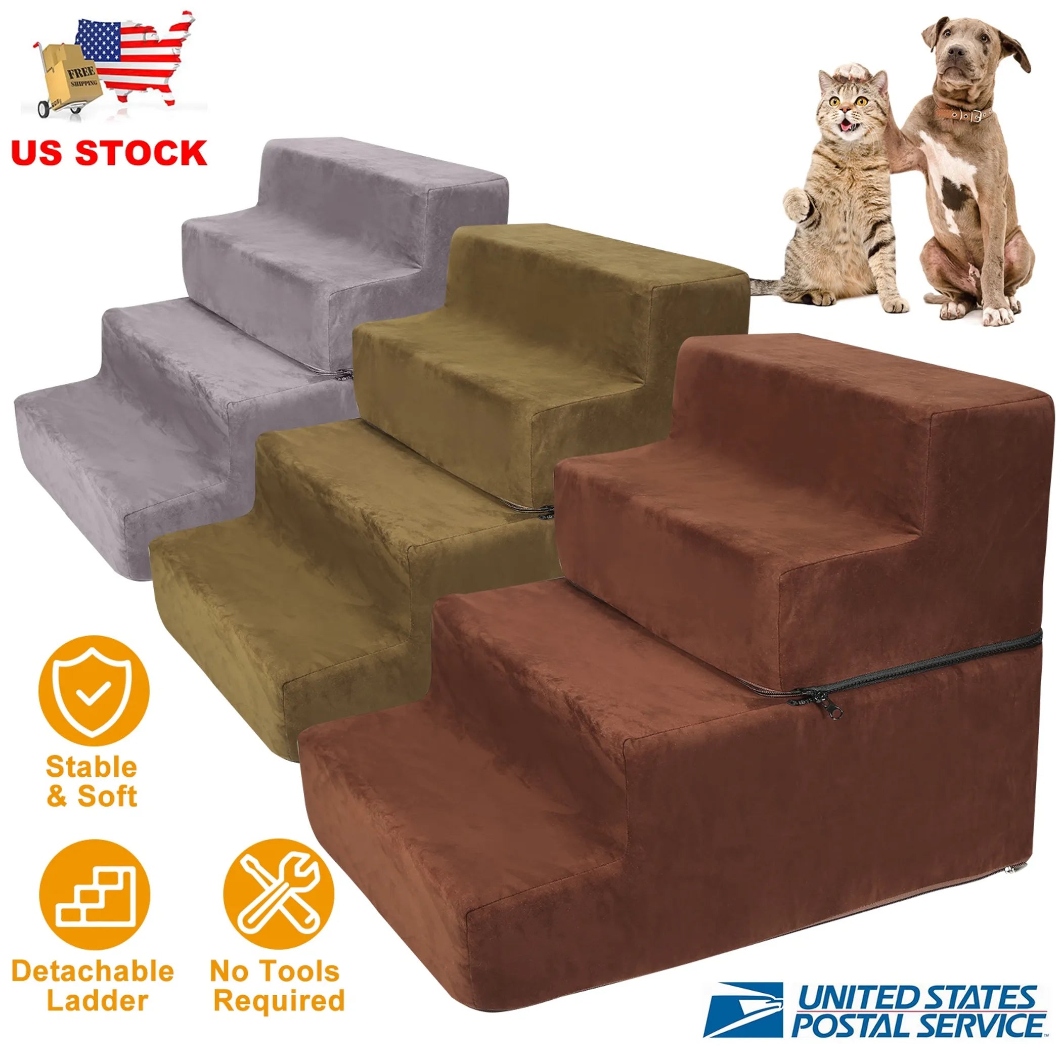 Dog Stairs Pet Step For Bed