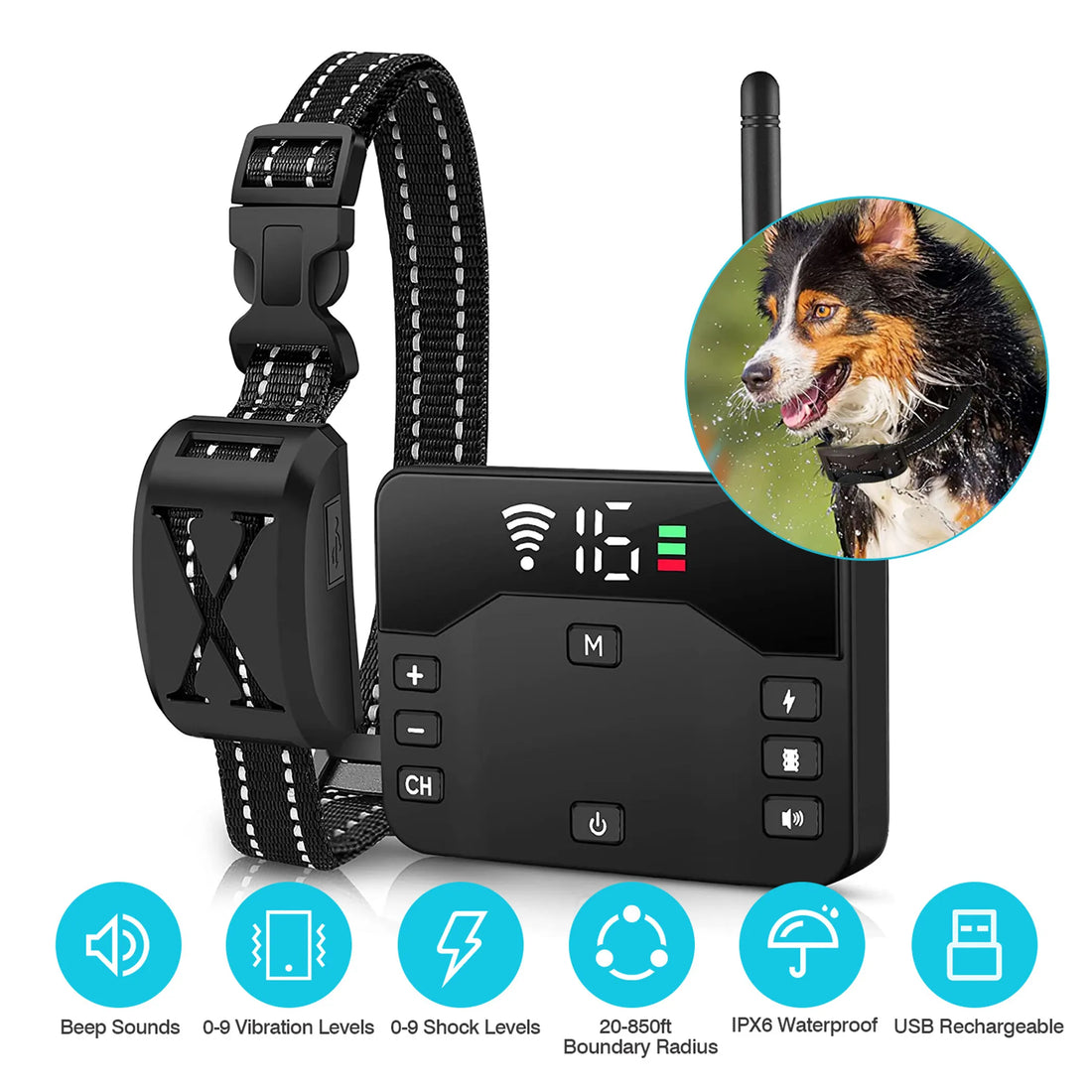 2 In 1 Wireless Electric Dog Fence Containment System