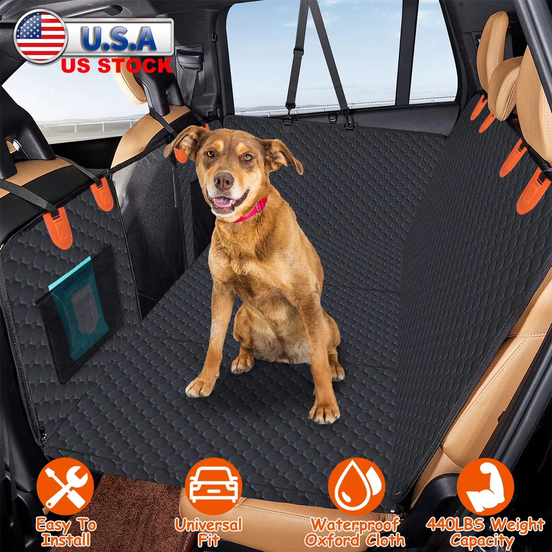 Dog Car Back Seat Cover