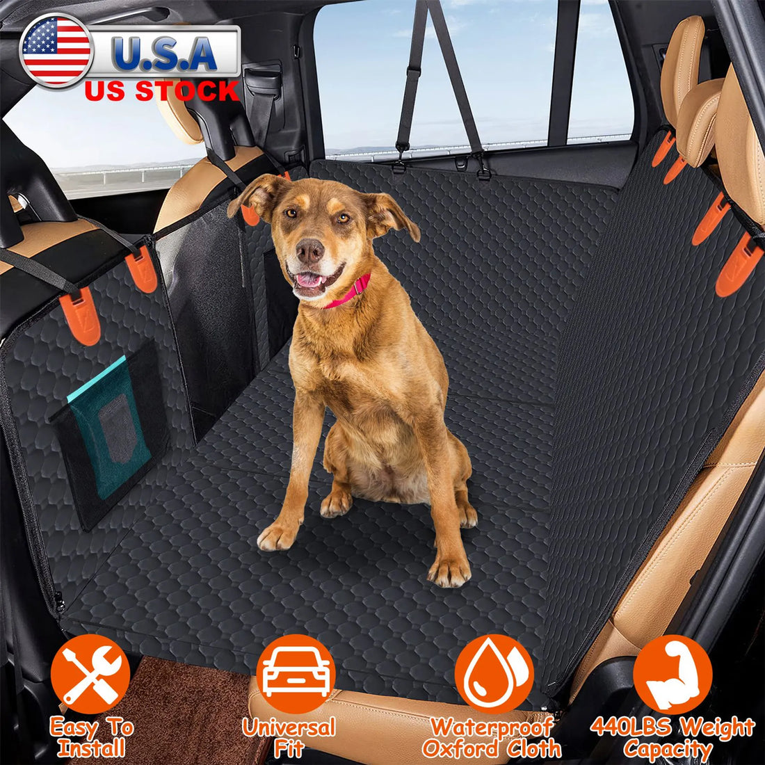 Dog Car Back Seat Cover