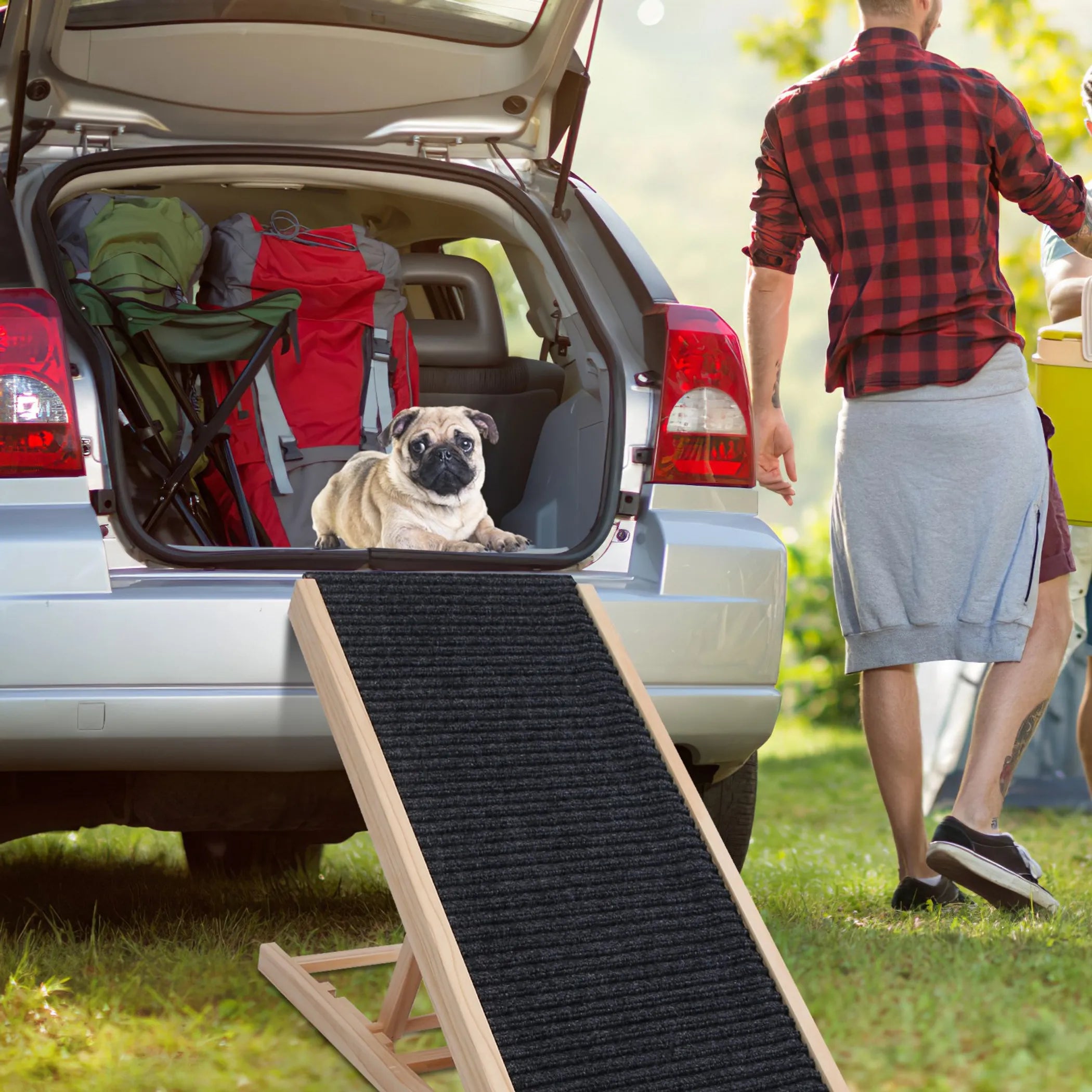 Foldable Wooden Dog Ramp