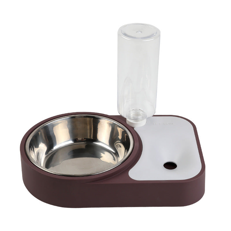 Pet Drinking Water Feeding Integrated Tableware
