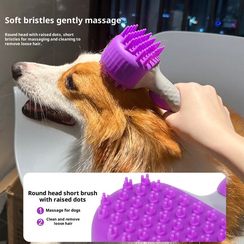 Shower Brush Dog Bath Float Hair Cleaning