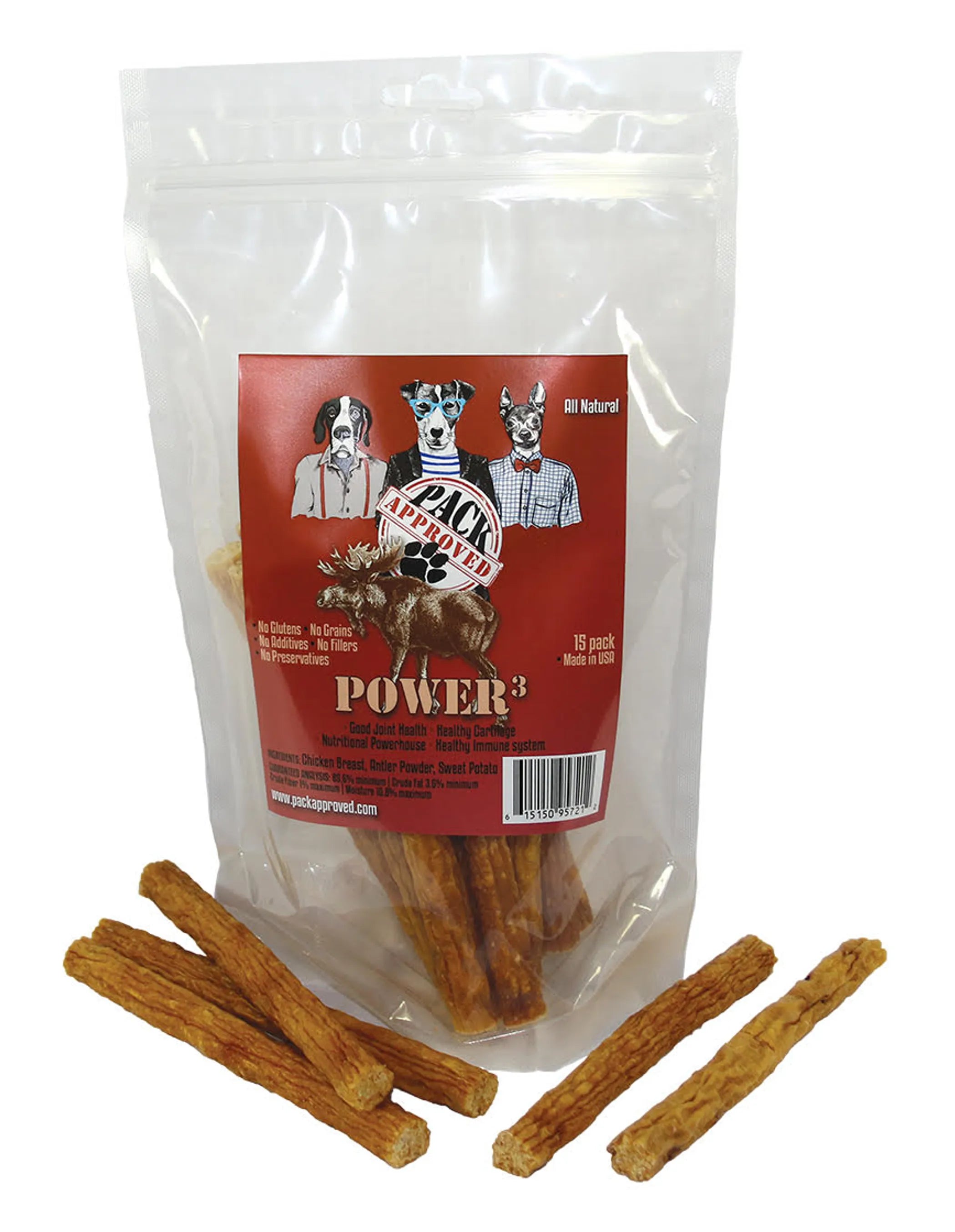 Power 3 - 10oz (15 Sticks) - Red Rock Pet Supplies