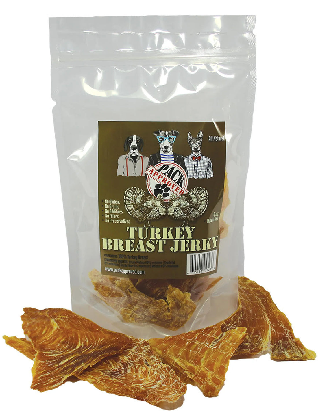 Turkey Breast Jerky - 4oz - Red Rock Pet Supplies