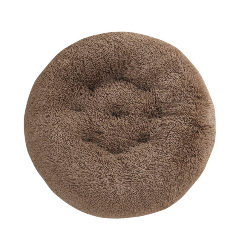 Round Pet Mat Dog Bed Plush Warm