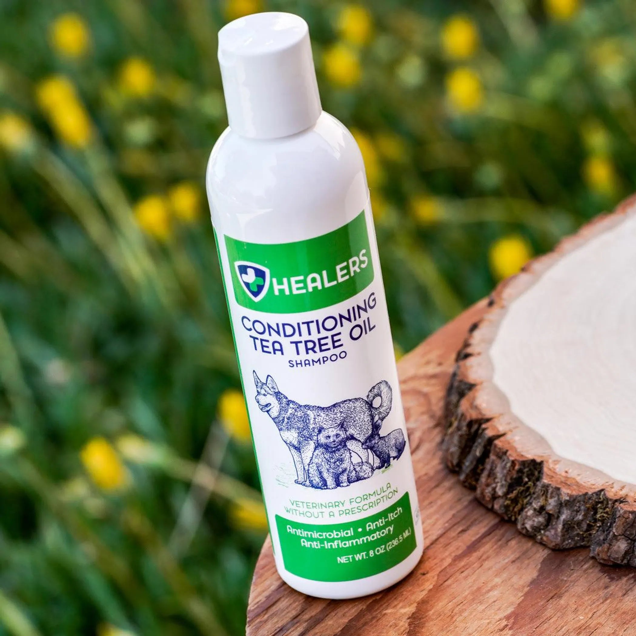 Healers Tea Tree Oil Conditioning Shampoo for Pets (8oz) - Red Rock Pet Supplies