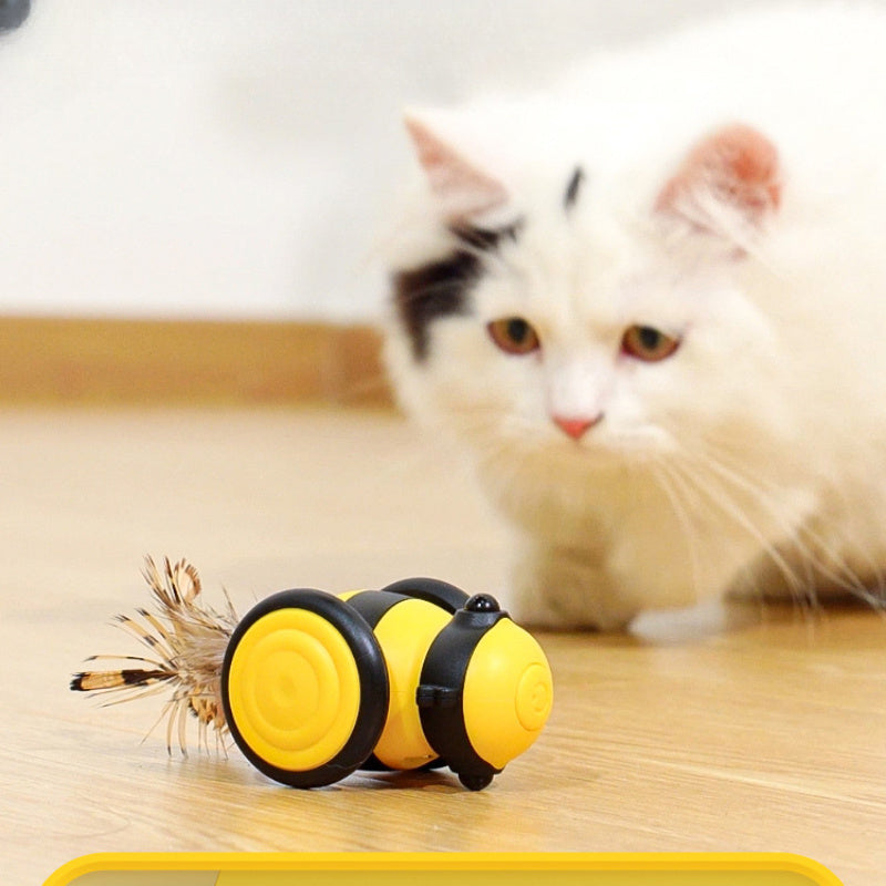Electric Cat Car Toy Cute Bee Running