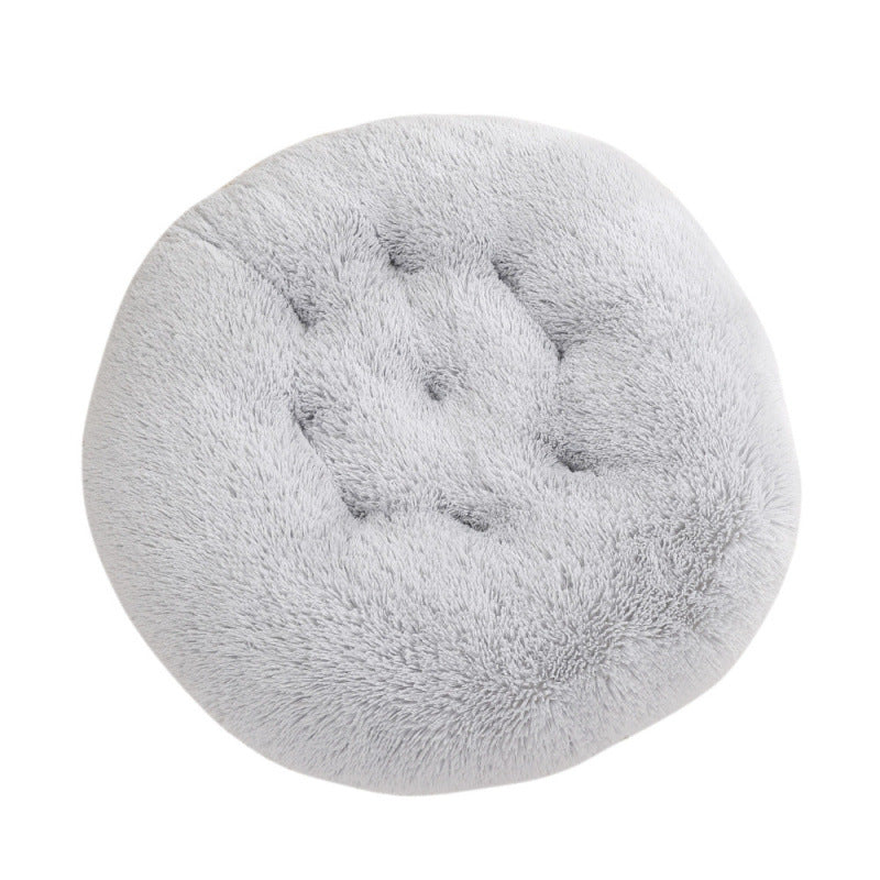 Round Pet Mat Dog Bed Plush Warm