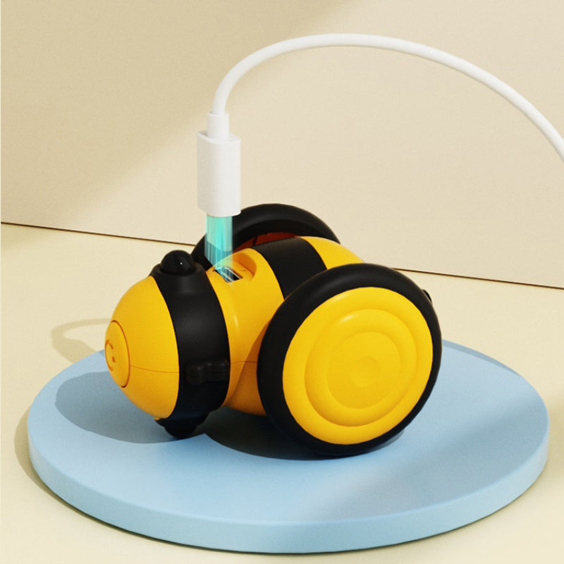 Electric Cat Car Toy Cute Bee Running